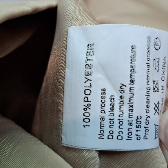 NWT Double-Breasted Waterproof Trench Coat With Belt (Khaki) - NANJUN - Picture 13 of 14